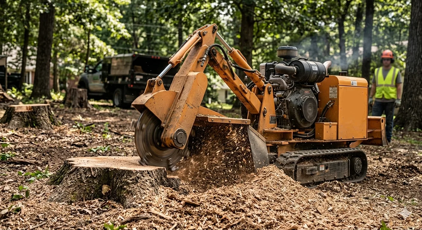 Dessouchage et rognage de souche